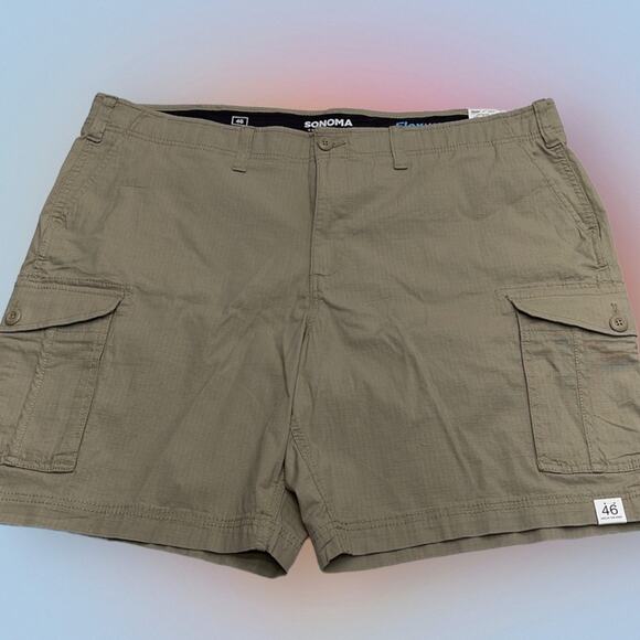 Sonoma Other - SONOMA Men’s 46 Tan Ripstop Cargo Shorts